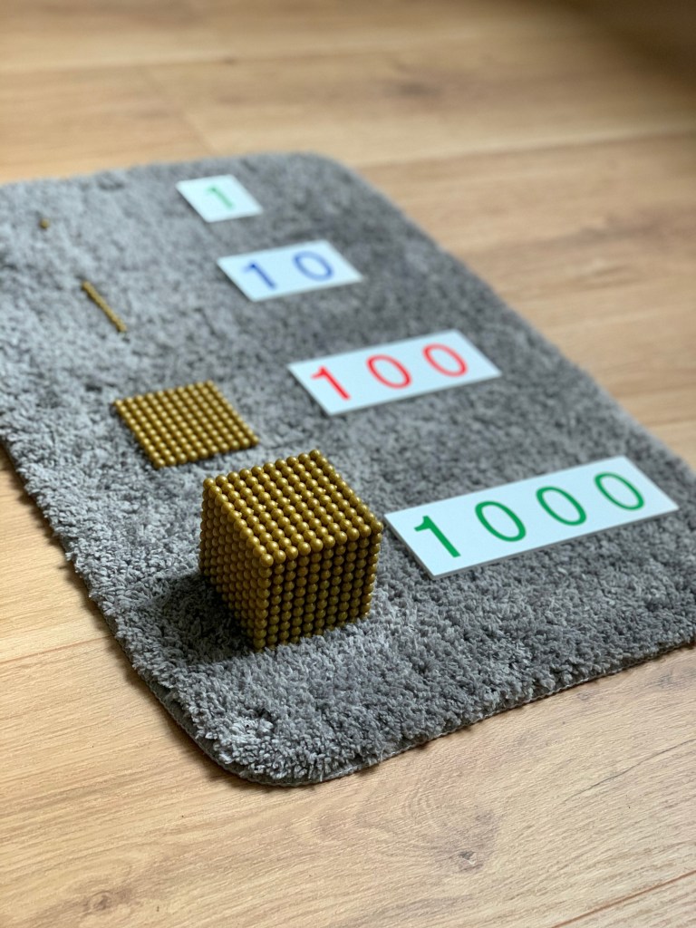Montessori Mengen und Zahlen